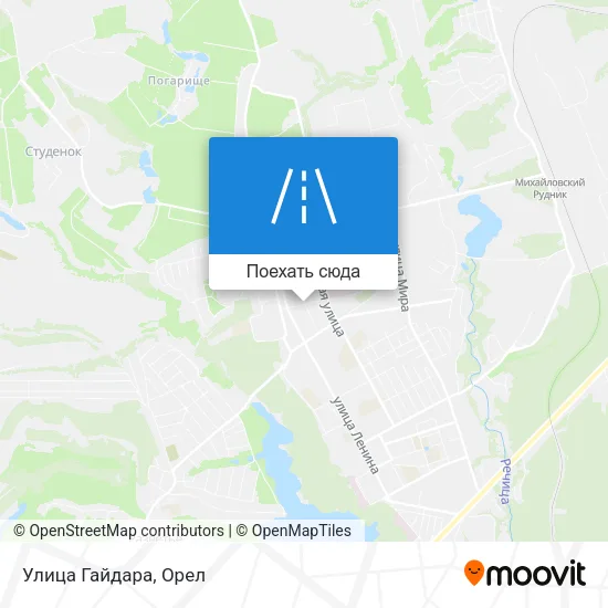 Карта Улица Гайдара