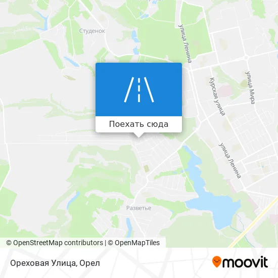 Карта Ореховая Улица