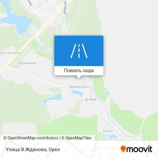 Карта Улица В.Жданова
