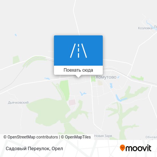 Карта Садовый Переулок
