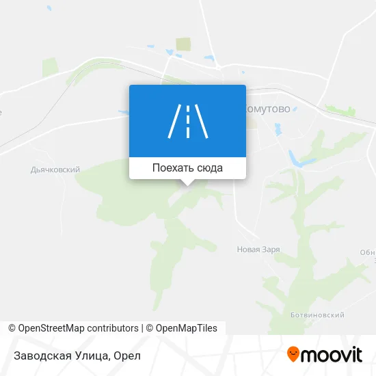 Карта Заводская Улица