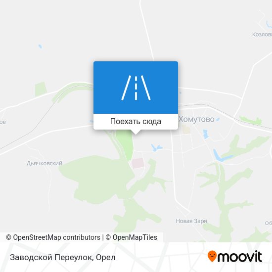 Карта Заводской Переулок