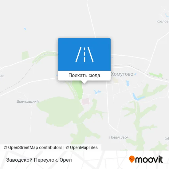 Карта Заводской Переулок