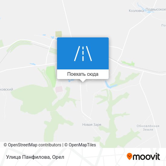 Карта Улица Панфилова