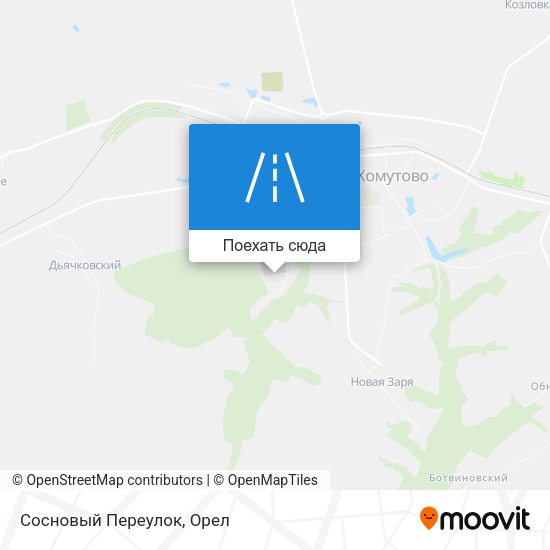 Карта Сосновый Переулок