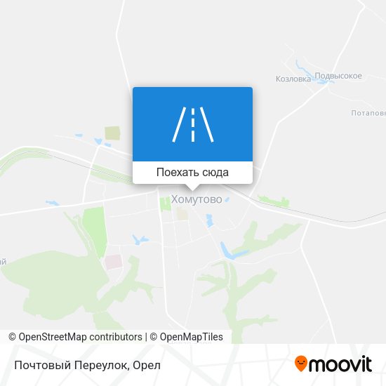 Карта Почтовый Переулок