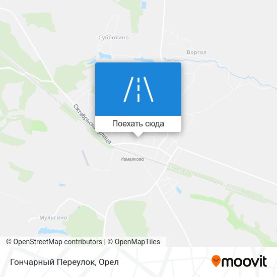 Карта Гончарный Переулок