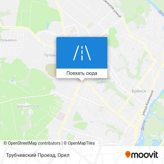 Карта Трубчевский Проезд
