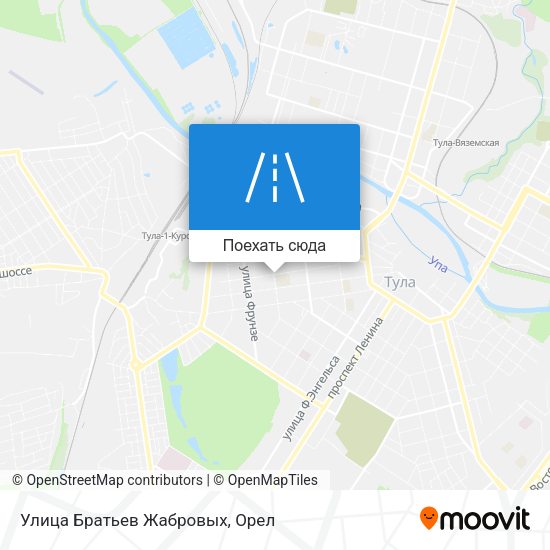 Карта Улица Братьев Жабровых