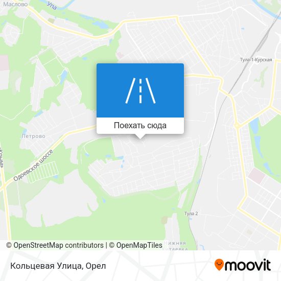 Карта Кольцевая Улица