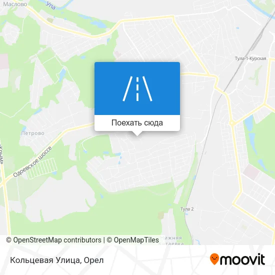 Карта Кольцевая Улица