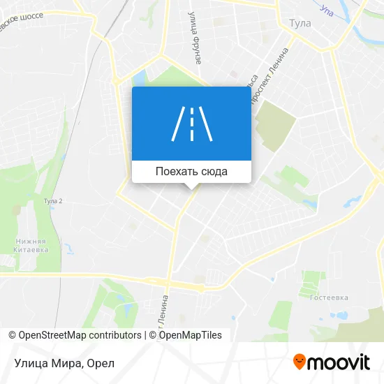 Карта Улица Мира