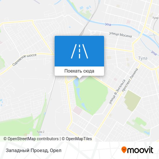 Карта Западный Проезд