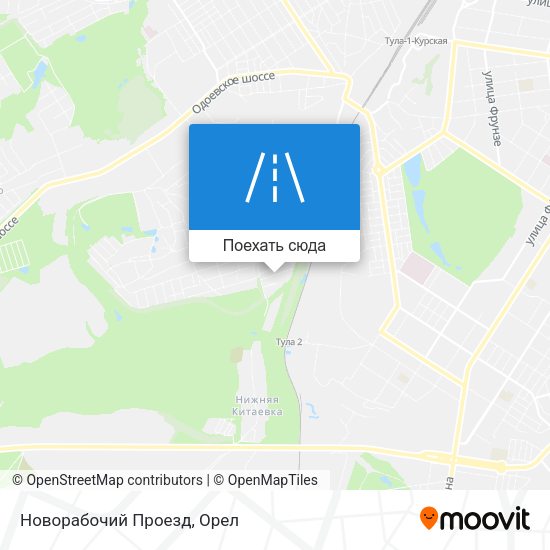 Карта Новорабочий Проезд