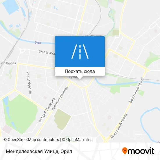 Карта Менделеевская Улица