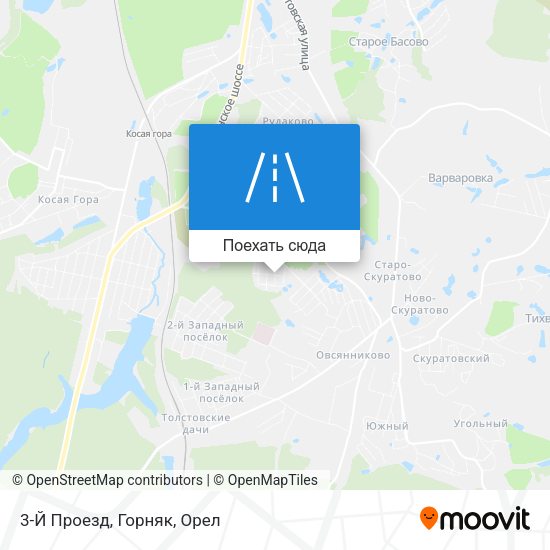 Карта 3-Й Проезд, Горняк