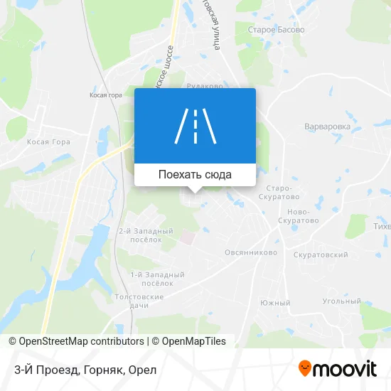 Карта 3-Й Проезд, Горняк