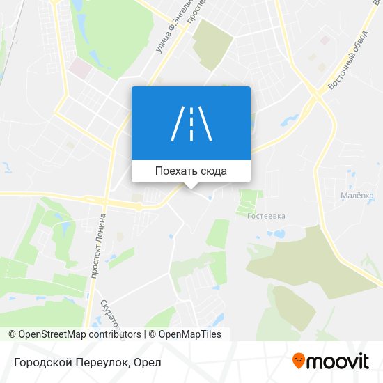 Карта Городской Переулок