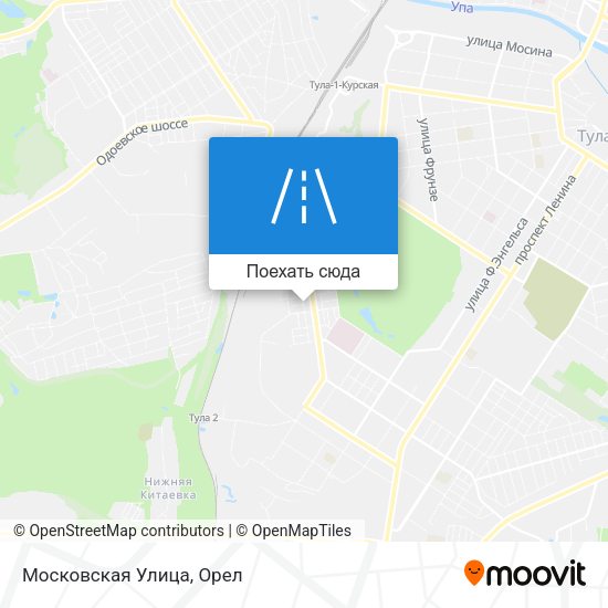 Карта Московская Улица