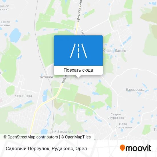Карта Садовый Переулок, Рудаково