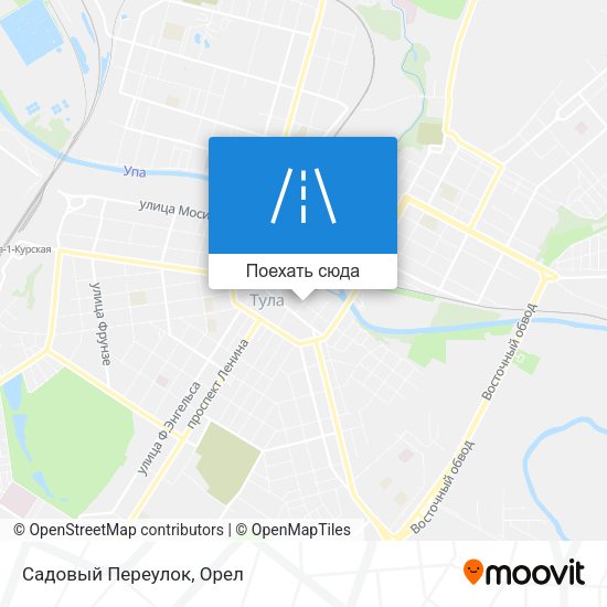 Карта Садовый Переулок