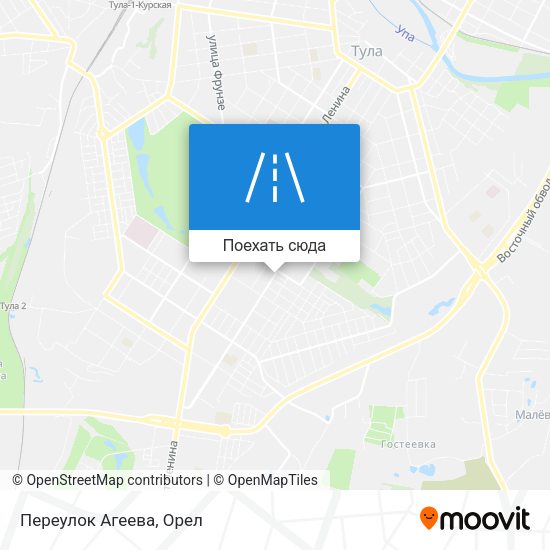 Карта Переулок Агеева