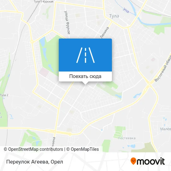 Карта Переулок Агеева