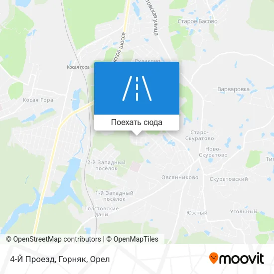 Карта 4-Й Проезд, Горняк