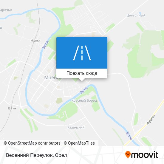 Карта Весенний Переулок