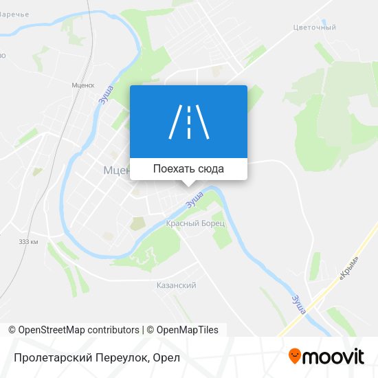Карта Пролетарский Переулок