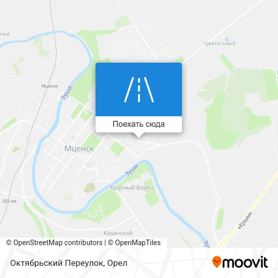Карта Октябрьский Переулок
