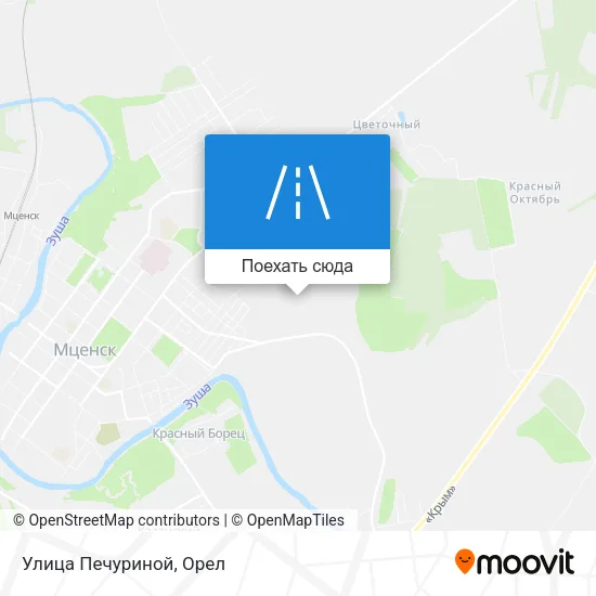 Карта Улица Печуриной