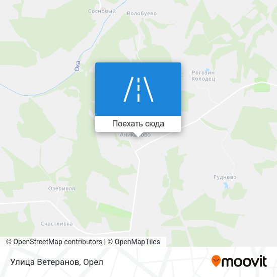 Карта Улица Ветеранов