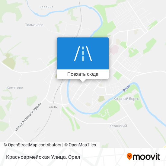 Карта Красноармейская Улица