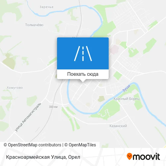 Карта Красноармейская Улица