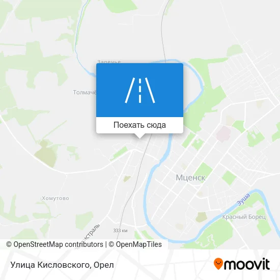 Карта Улица Кисловского