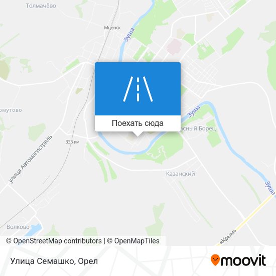 Карта Улица Семашко