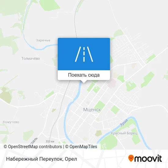 Карта Набережный Переулок