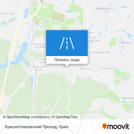 Карта Красноглазовский Проезд