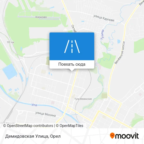 Карта Демидовская Улица
