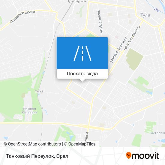 Карта Танковый Переулок