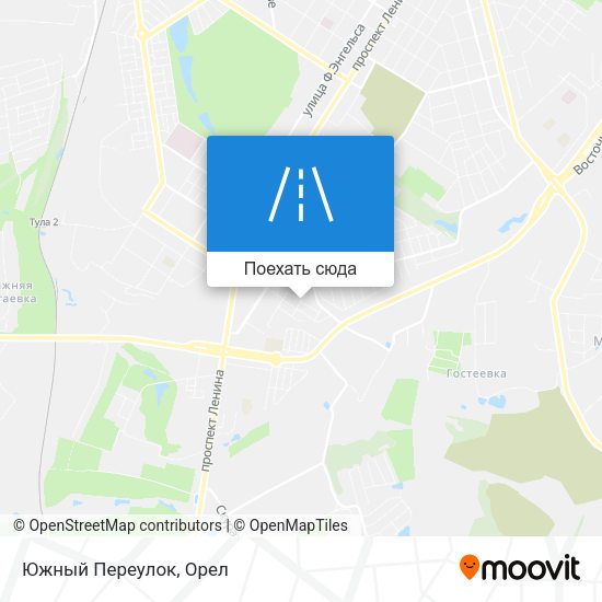 Карта Южный Переулок