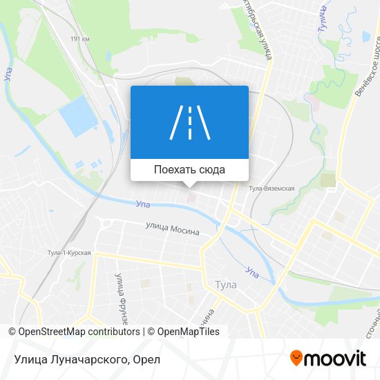 Карта Улица Луначарского
