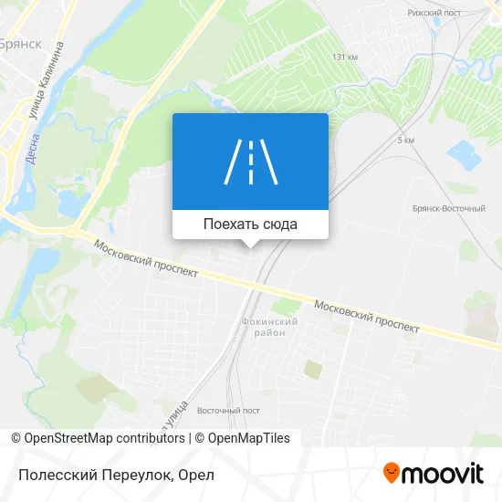 Карта Полесский Переулок