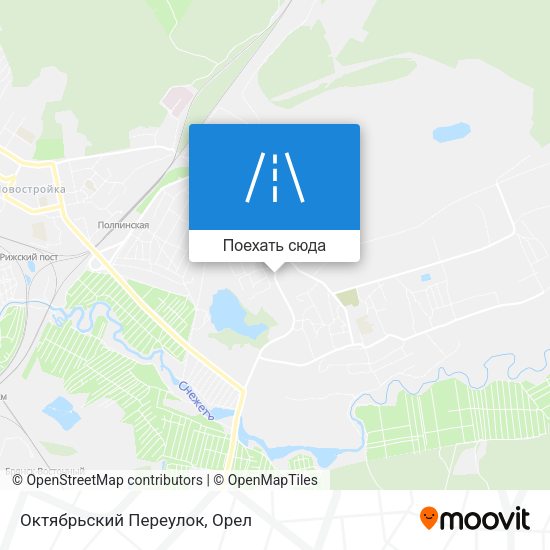 Карта Октябрьский Переулок
