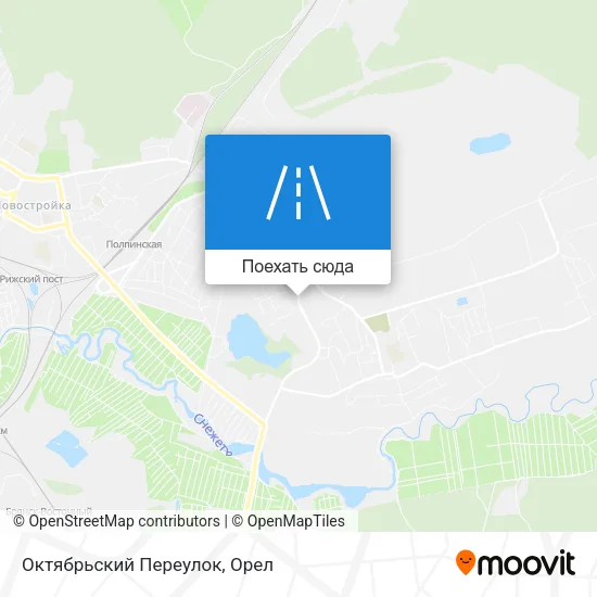 Карта Октябрьский Переулок