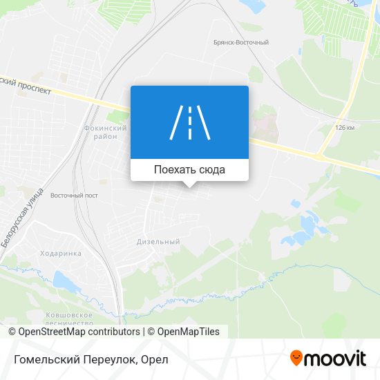 Карта Гомельский Переулок