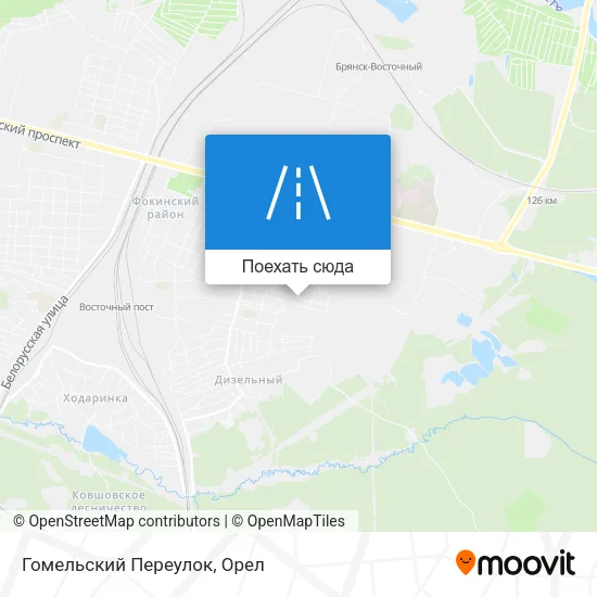Карта Гомельский Переулок