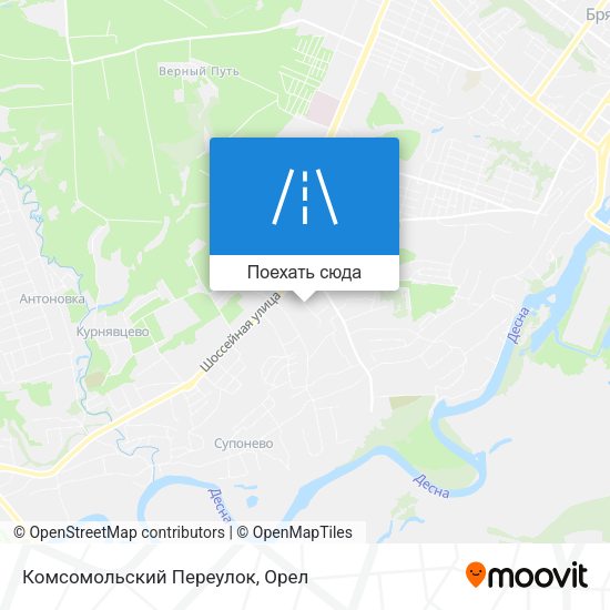 Карта Комсомольский Переулок