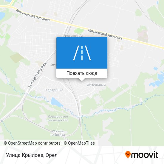 Карта Улица Крылова